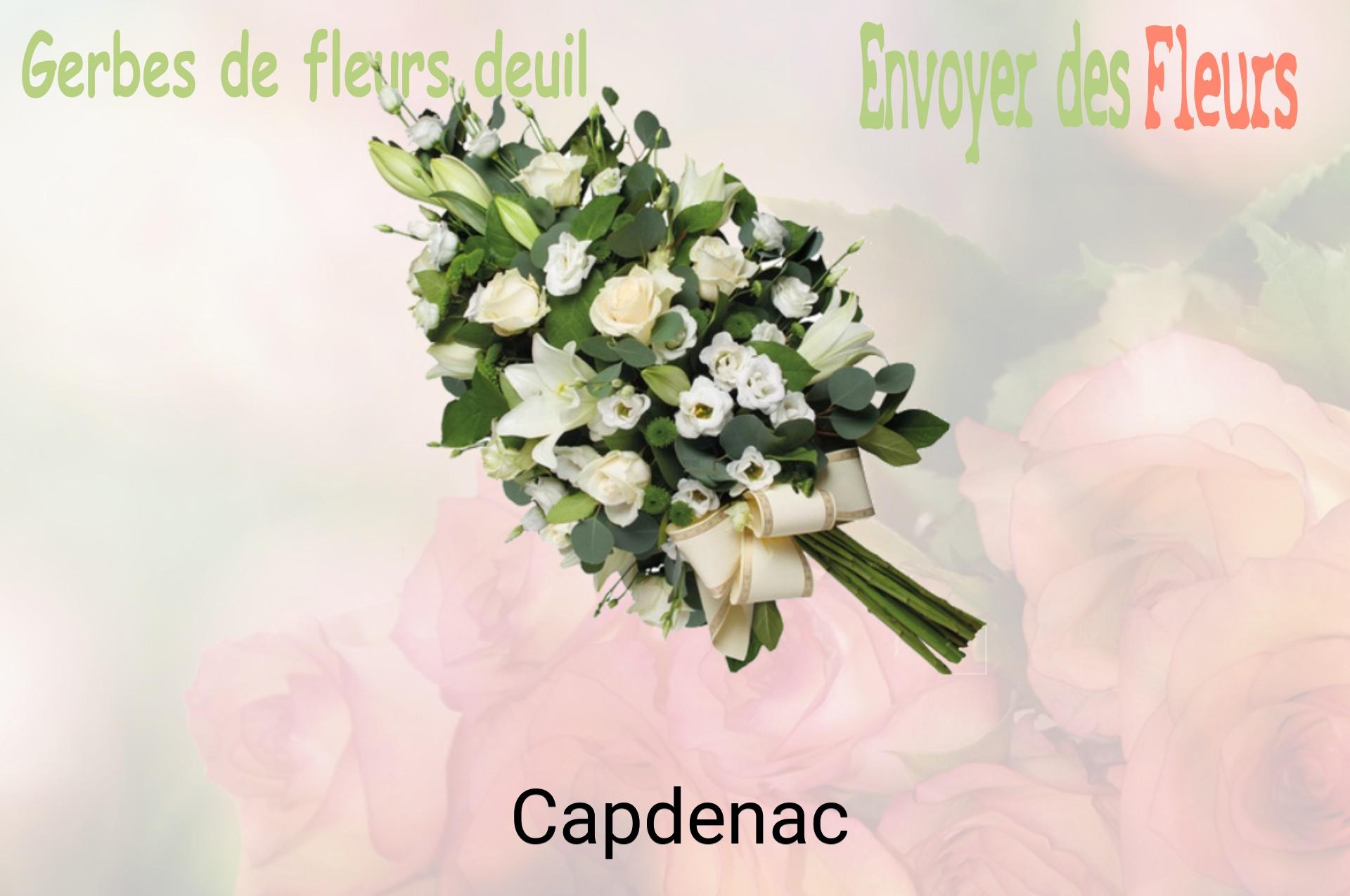 Gerbe de fleurs de deuil livrée à Capdenac